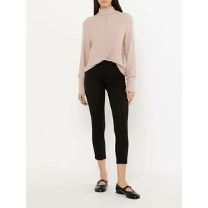 NWT Tecrew PREMIUM Sweater Size M Light Pink Ribbed Knit Mock Neck Cozy Chic